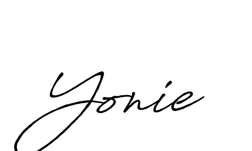 It looks lik you need a new signature style for name Yonie. Design unique handwritten (Antro_Vectra_Bolder) signature with our free signature maker in just a few clicks. Yonie signature style 7 images and pictures png