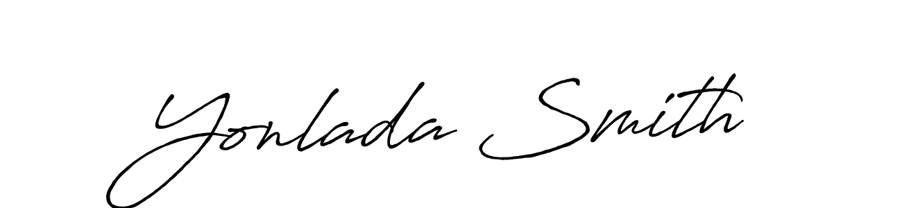 Also we have Yonlada Smith name is the best signature style. Create professional handwritten signature collection using Antro_Vectra_Bolder autograph style. Yonlada Smith signature style 7 images and pictures png