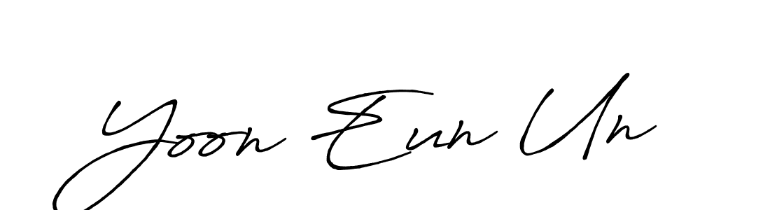 It looks lik you need a new signature style for name Yoon Eun Un. Design unique handwritten (Antro_Vectra_Bolder) signature with our free signature maker in just a few clicks. Yoon Eun Un signature style 7 images and pictures png