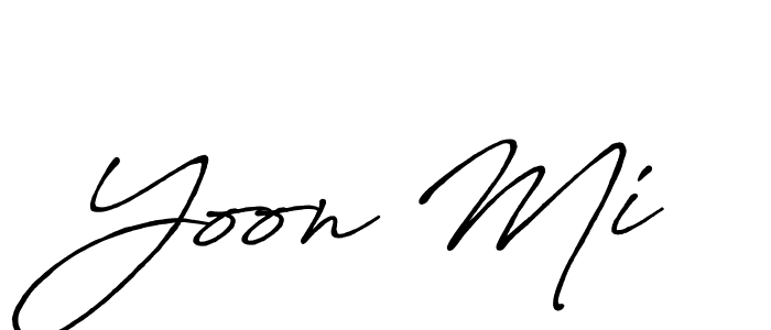 You should practise on your own different ways (Antro_Vectra_Bolder) to write your name (Yoon Mi) in signature. don't let someone else do it for you. Yoon Mi signature style 7 images and pictures png