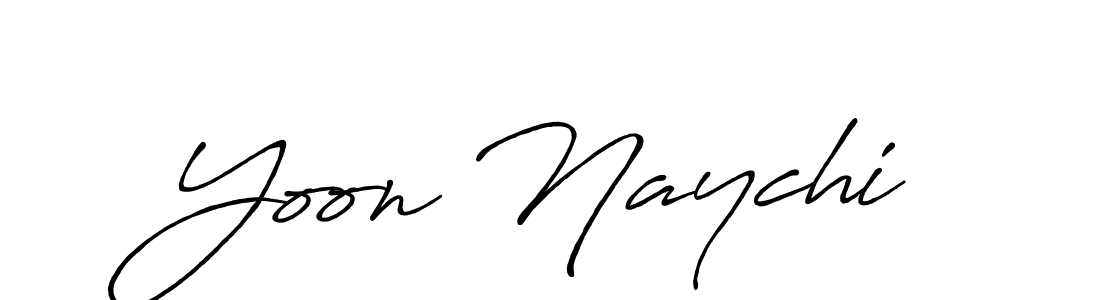 You should practise on your own different ways (Antro_Vectra_Bolder) to write your name (Yoon Naychi) in signature. don't let someone else do it for you. Yoon Naychi signature style 7 images and pictures png