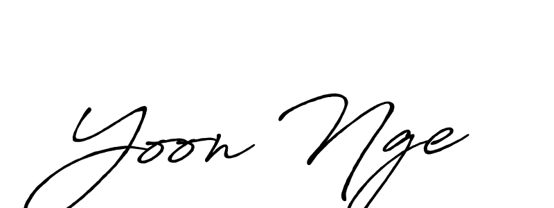 Design your own signature with our free online signature maker. With this signature software, you can create a handwritten (Antro_Vectra_Bolder) signature for name Yoon Nge. Yoon Nge signature style 7 images and pictures png