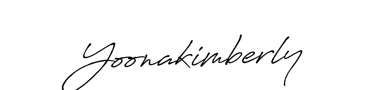 Make a beautiful signature design for name Yoonakimberly. Use this online signature maker to create a handwritten signature for free. Yoonakimberly signature style 7 images and pictures png