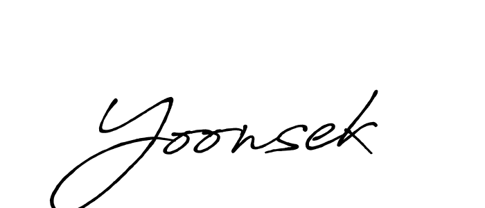 Make a short Yoonsek signature style. Manage your documents anywhere anytime using Antro_Vectra_Bolder. Create and add eSignatures, submit forms, share and send files easily. Yoonsek signature style 7 images and pictures png