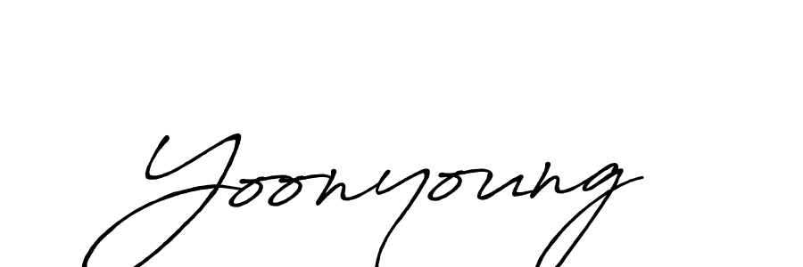 Antro_Vectra_Bolder is a professional signature style that is perfect for those who want to add a touch of class to their signature. It is also a great choice for those who want to make their signature more unique. Get Yoonyoung name to fancy signature for free. Yoonyoung signature style 7 images and pictures png