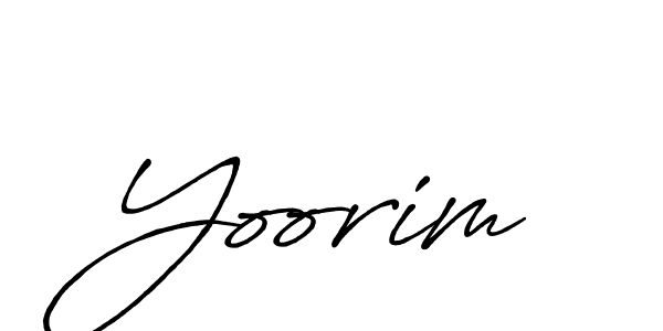 Yoorim stylish signature style. Best Handwritten Sign (Antro_Vectra_Bolder) for my name. Handwritten Signature Collection Ideas for my name Yoorim. Yoorim signature style 7 images and pictures png