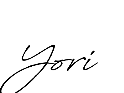Design your own signature with our free online signature maker. With this signature software, you can create a handwritten (Antro_Vectra_Bolder) signature for name Yori. Yori signature style 7 images and pictures png