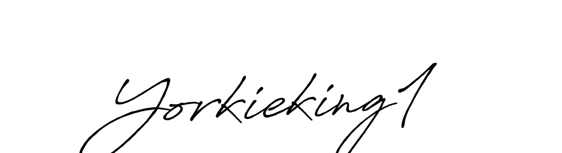 It looks lik you need a new signature style for name Yorkieking1. Design unique handwritten (Antro_Vectra_Bolder) signature with our free signature maker in just a few clicks. Yorkieking1 signature style 7 images and pictures png