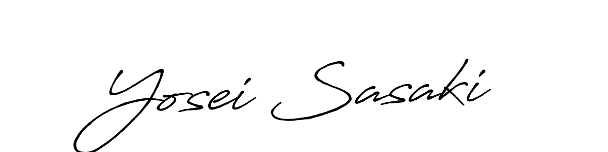 It looks lik you need a new signature style for name Yosei Sasaki. Design unique handwritten (Antro_Vectra_Bolder) signature with our free signature maker in just a few clicks. Yosei Sasaki signature style 7 images and pictures png