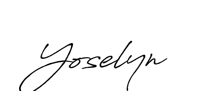 Also You can easily find your signature by using the search form. We will create Yoselyn name handwritten signature images for you free of cost using Antro_Vectra_Bolder sign style. Yoselyn signature style 7 images and pictures png