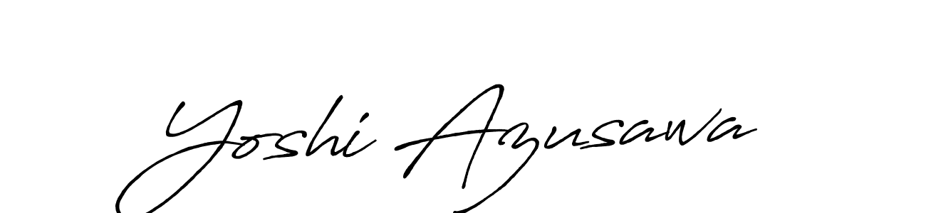Use a signature maker to create a handwritten signature online. With this signature software, you can design (Antro_Vectra_Bolder) your own signature for name Yoshi Azusawa. Yoshi Azusawa signature style 7 images and pictures png