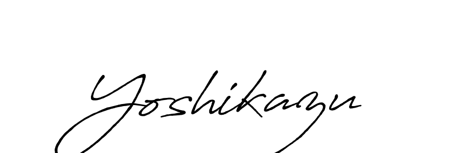 The best way (Antro_Vectra_Bolder) to make a short signature is to pick only two or three words in your name. The name Yoshikazu include a total of six letters. For converting this name. Yoshikazu signature style 7 images and pictures png