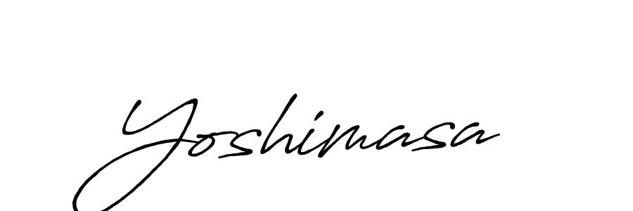 Yoshimasa stylish signature style. Best Handwritten Sign (Antro_Vectra_Bolder) for my name. Handwritten Signature Collection Ideas for my name Yoshimasa. Yoshimasa signature style 7 images and pictures png