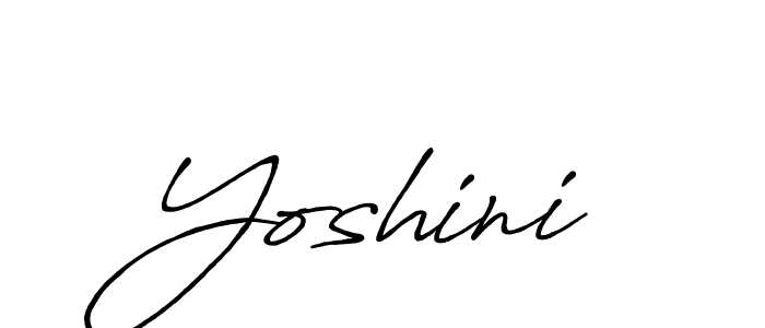 Make a beautiful signature design for name Yoshini. Use this online signature maker to create a handwritten signature for free. Yoshini signature style 7 images and pictures png