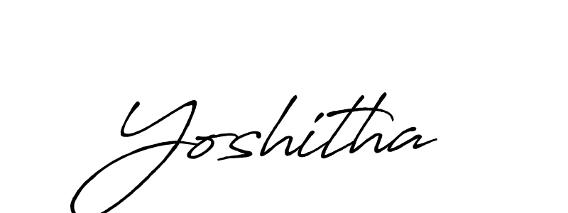 Also we have Yoshitha name is the best signature style. Create professional handwritten signature collection using Antro_Vectra_Bolder autograph style. Yoshitha signature style 7 images and pictures png