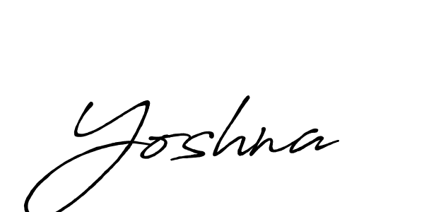 Use a signature maker to create a handwritten signature online. With this signature software, you can design (Antro_Vectra_Bolder) your own signature for name Yoshna. Yoshna signature style 7 images and pictures png