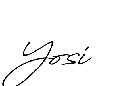 How to make Yosi signature? Antro_Vectra_Bolder is a professional autograph style. Create handwritten signature for Yosi name. Yosi signature style 7 images and pictures png