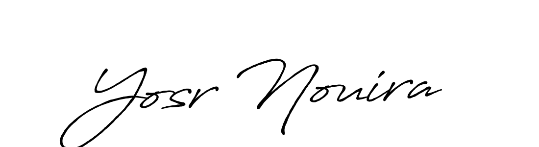 Antro_Vectra_Bolder is a professional signature style that is perfect for those who want to add a touch of class to their signature. It is also a great choice for those who want to make their signature more unique. Get Yosr Nouira name to fancy signature for free. Yosr Nouira signature style 7 images and pictures png