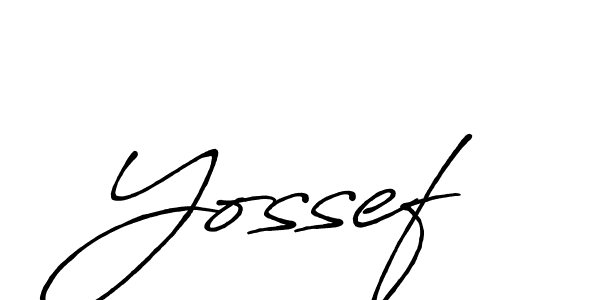 Create a beautiful signature design for name Yossef. With this signature (Antro_Vectra_Bolder) fonts, you can make a handwritten signature for free. Yossef signature style 7 images and pictures png