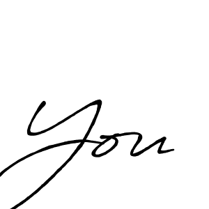 Make a beautiful signature design for name You. With this signature (Antro_Vectra_Bolder) style, you can create a handwritten signature for free. You signature style 7 images and pictures png