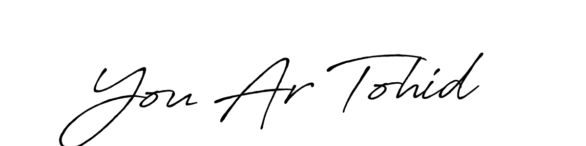 Create a beautiful signature design for name You Ar Tohid. With this signature (Antro_Vectra_Bolder) fonts, you can make a handwritten signature for free. You Ar Tohid signature style 7 images and pictures png