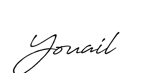 Youail stylish signature style. Best Handwritten Sign (Antro_Vectra_Bolder) for my name. Handwritten Signature Collection Ideas for my name Youail. Youail signature style 7 images and pictures png