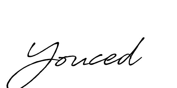 It looks lik you need a new signature style for name Youced. Design unique handwritten (Antro_Vectra_Bolder) signature with our free signature maker in just a few clicks. Youced signature style 7 images and pictures png