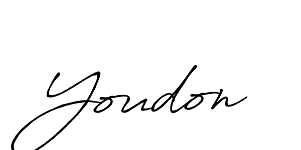 You should practise on your own different ways (Antro_Vectra_Bolder) to write your name (Youdon) in signature. don't let someone else do it for you. Youdon signature style 7 images and pictures png