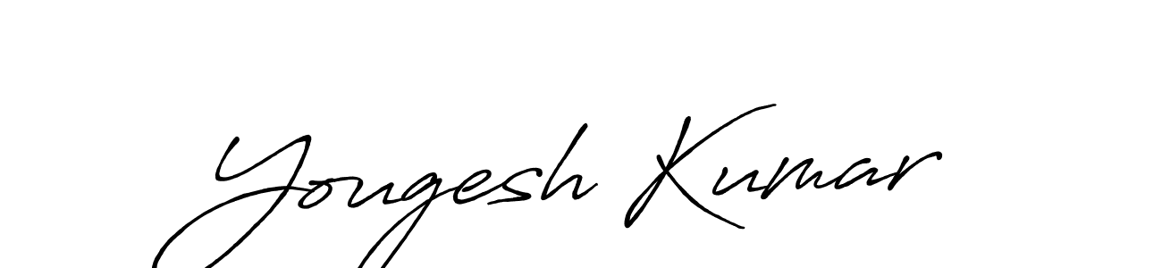 How to make Yougesh Kumar signature? Antro_Vectra_Bolder is a professional autograph style. Create handwritten signature for Yougesh Kumar name. Yougesh Kumar signature style 7 images and pictures png
