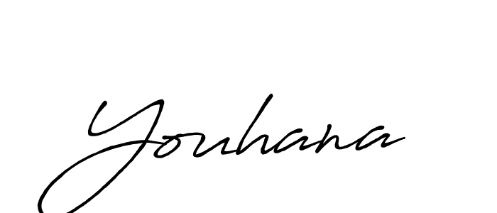 How to make Youhana signature? Antro_Vectra_Bolder is a professional autograph style. Create handwritten signature for Youhana name. Youhana signature style 7 images and pictures png