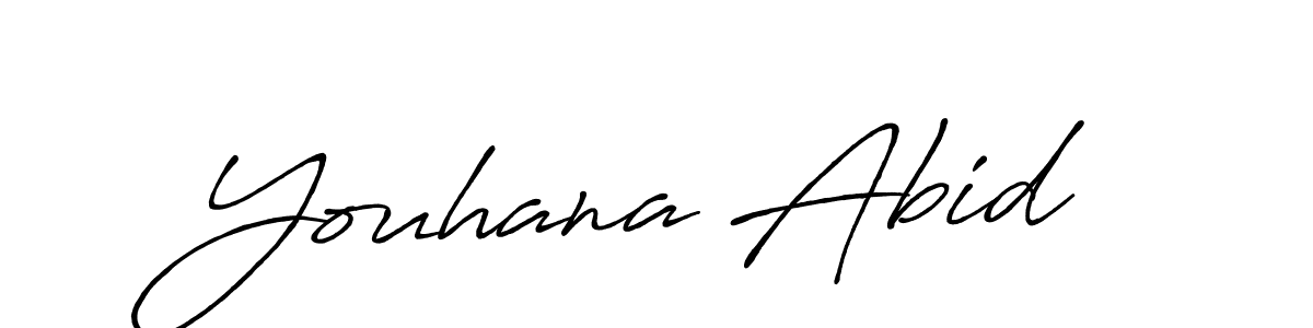 The best way (Antro_Vectra_Bolder) to make a short signature is to pick only two or three words in your name. The name Youhana Abid include a total of six letters. For converting this name. Youhana Abid signature style 7 images and pictures png