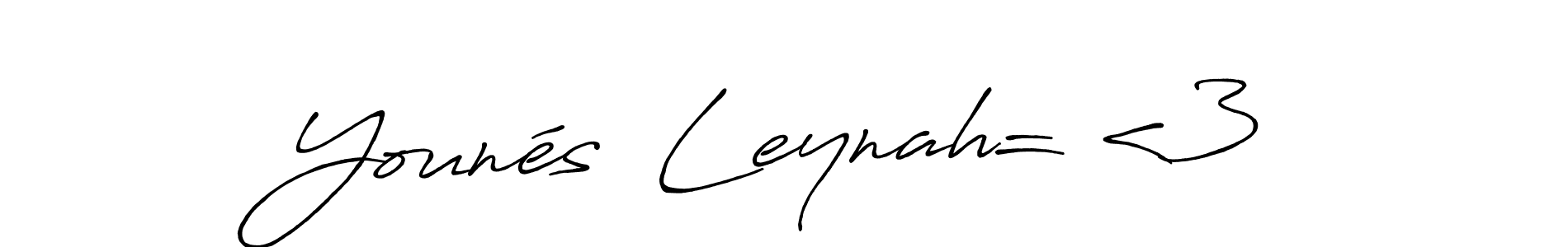 How to Draw Younés  Leynah= <3 signature style? Antro_Vectra_Bolder is a latest design signature styles for name Younés  Leynah= <3. Younés  Leynah= <3 signature style 7 images and pictures png