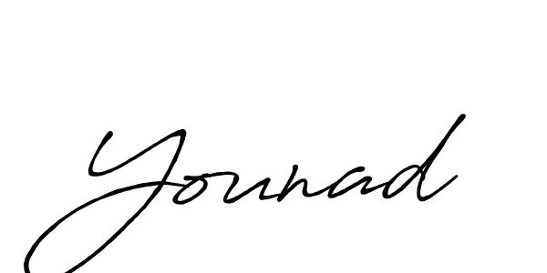 if you are searching for the best signature style for your name Younad. so please give up your signature search. here we have designed multiple signature styles  using Antro_Vectra_Bolder. Younad signature style 7 images and pictures png
