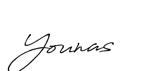 Design your own signature with our free online signature maker. With this signature software, you can create a handwritten (Antro_Vectra_Bolder) signature for name Younas. Younas signature style 7 images and pictures png