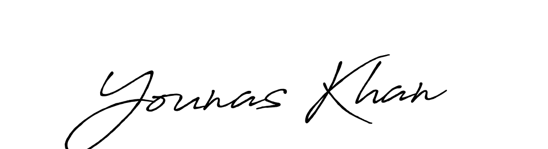 Younas Khan stylish signature style. Best Handwritten Sign (Antro_Vectra_Bolder) for my name. Handwritten Signature Collection Ideas for my name Younas Khan. Younas Khan signature style 7 images and pictures png