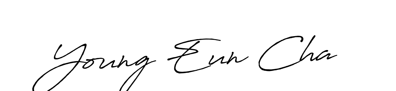 Make a beautiful signature design for name Young Eun Cha. With this signature (Antro_Vectra_Bolder) style, you can create a handwritten signature for free. Young Eun Cha signature style 7 images and pictures png