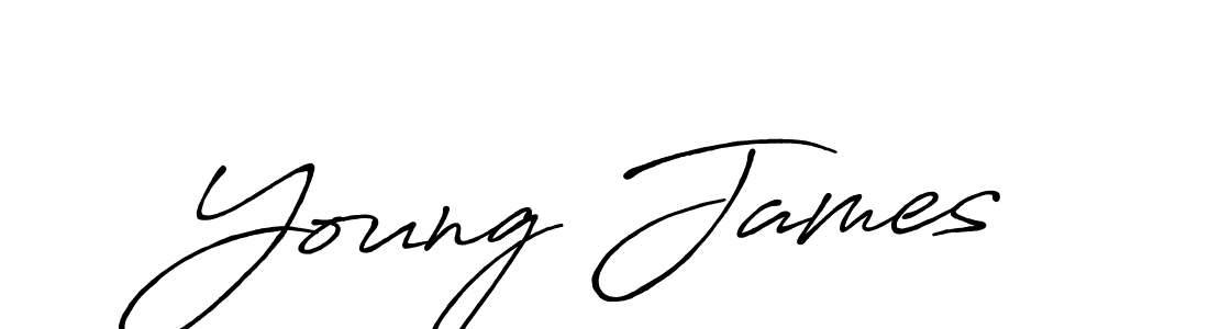 Use a signature maker to create a handwritten signature online. With this signature software, you can design (Antro_Vectra_Bolder) your own signature for name Young James. Young James signature style 7 images and pictures png