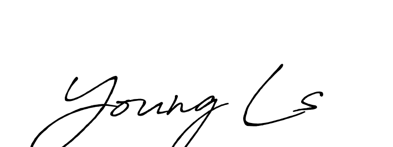 Use a signature maker to create a handwritten signature online. With this signature software, you can design (Antro_Vectra_Bolder) your own signature for name Young Ls. Young Ls signature style 7 images and pictures png