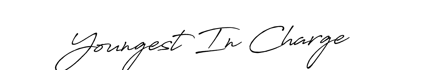 Check out images of Autograph of Youngest In Charge name. Actor Youngest In Charge Signature Style. Antro_Vectra_Bolder is a professional sign style online. Youngest In Charge signature style 7 images and pictures png