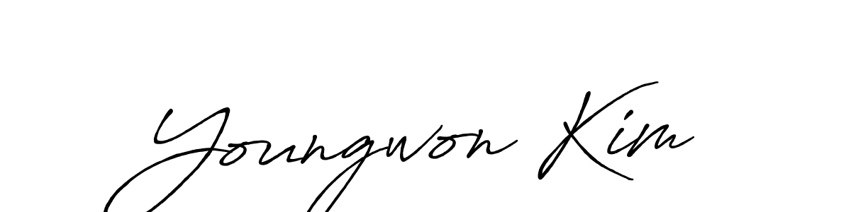 if you are searching for the best signature style for your name Youngwon Kim. so please give up your signature search. here we have designed multiple signature styles  using Antro_Vectra_Bolder. Youngwon Kim signature style 7 images and pictures png
