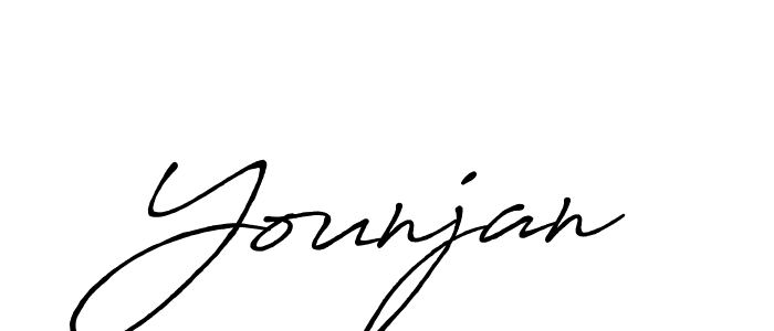 Use a signature maker to create a handwritten signature online. With this signature software, you can design (Antro_Vectra_Bolder) your own signature for name Younjan. Younjan signature style 7 images and pictures png
