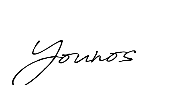 Best and Professional Signature Style for Younos. Antro_Vectra_Bolder Best Signature Style Collection. Younos signature style 7 images and pictures png