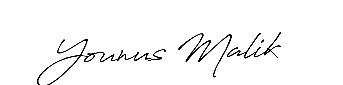 The best way (Antro_Vectra_Bolder) to make a short signature is to pick only two or three words in your name. The name Younus Malik include a total of six letters. For converting this name. Younus Malik signature style 7 images and pictures png