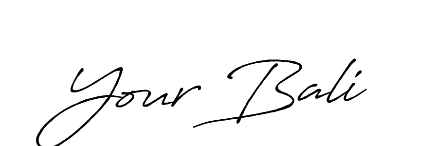 Design your own signature with our free online signature maker. With this signature software, you can create a handwritten (Antro_Vectra_Bolder) signature for name Your Bali. Your Bali signature style 7 images and pictures png