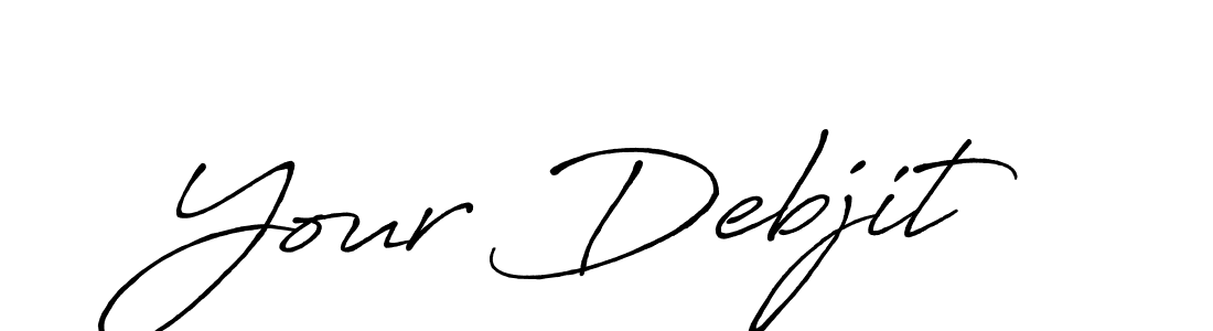 Similarly Antro_Vectra_Bolder is the best handwritten signature design. Signature creator online .You can use it as an online autograph creator for name Your Debjit. Your Debjit signature style 7 images and pictures png