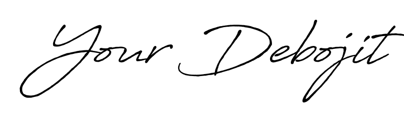 Get inspired by this graceful Antro_Vectra_Bolder signature style for name Your Debojit. Smooth loops and balanced proportions for everyday use. Your Debojit signature style 7 images and pictures png