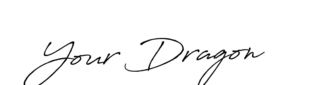 Design your own signature with our free online signature maker. With this signature software, you can create a handwritten (Antro_Vectra_Bolder) signature for name Your Dragon. Your Dragon signature style 7 images and pictures png