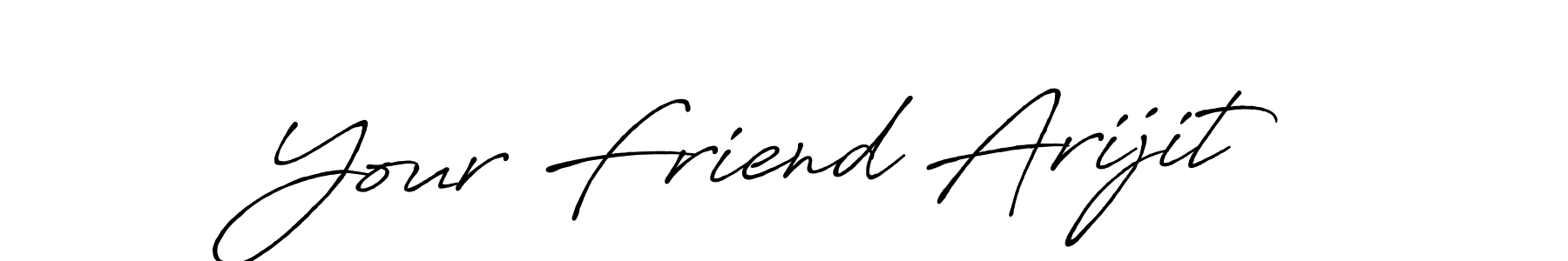 The best way (Antro_Vectra_Bolder) to make a short signature is to pick only two or three words in your name. The name Your Friend Arijit include a total of six letters. For converting this name. Your Friend Arijit signature style 7 images and pictures png