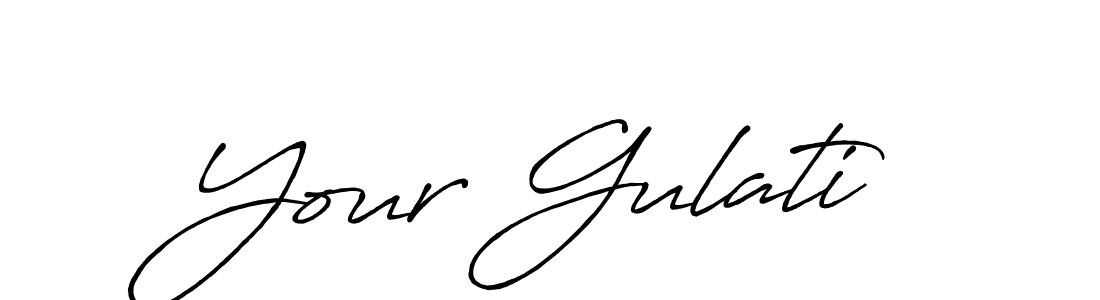 Similarly Antro_Vectra_Bolder is the best handwritten signature design. Signature creator online .You can use it as an online autograph creator for name Your Gulati. Your Gulati signature style 7 images and pictures png