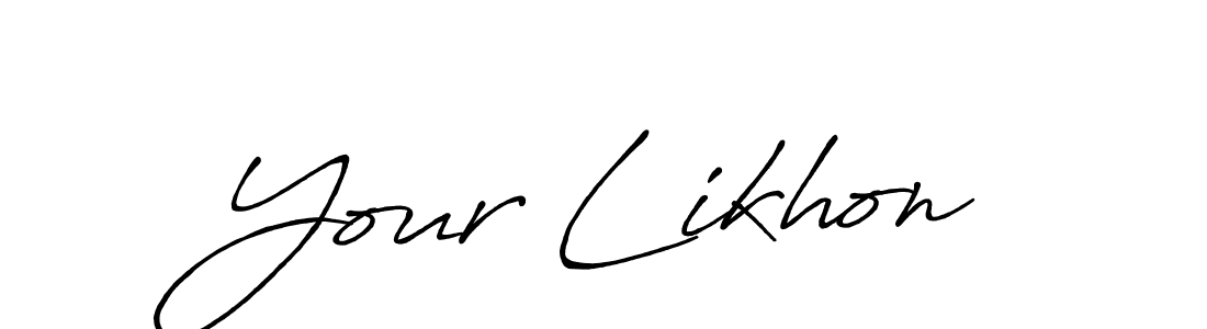 Use a signature maker to create a handwritten signature online. With this signature software, you can design (Antro_Vectra_Bolder) your own signature for name Your Likhon. Your Likhon signature style 7 images and pictures png